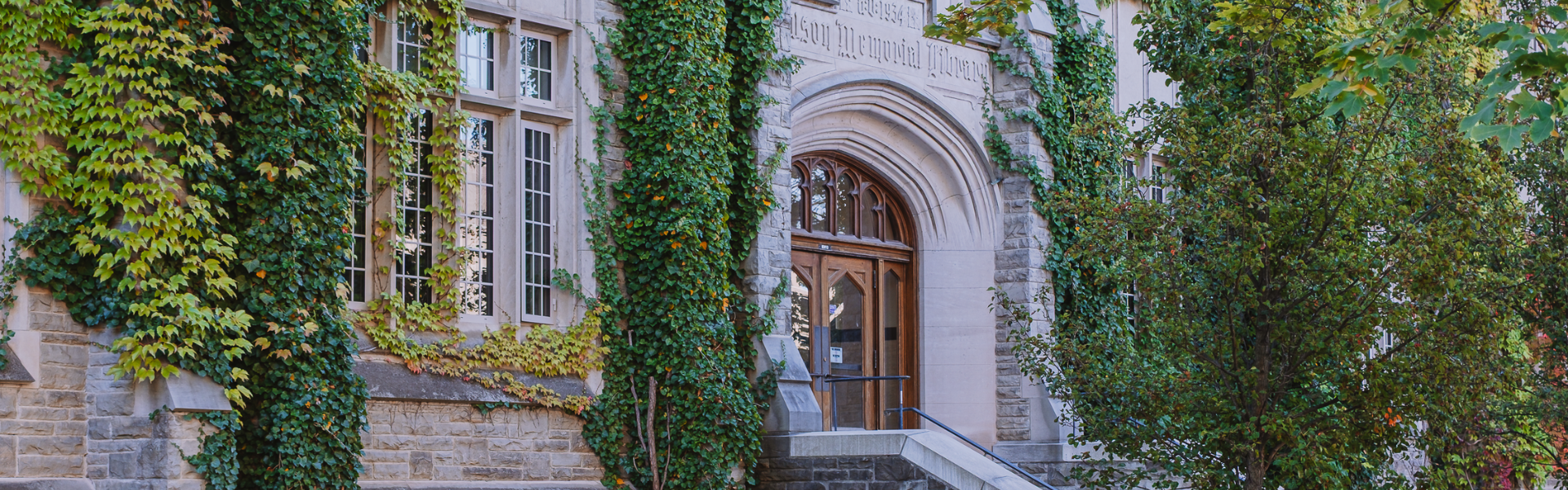 A photo of the enterance to Stevenson Hall on Western's campus