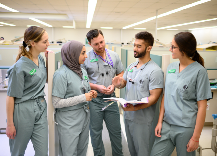 A group of dentistry students